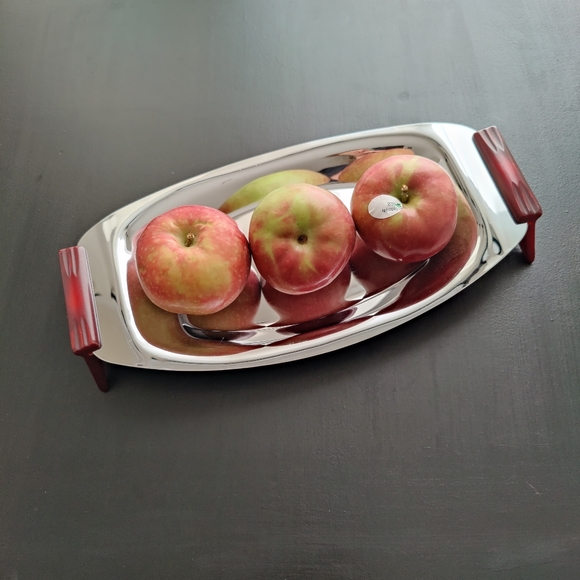 MCM | GloHill serving tray with their signature red bakelite handles - Picture 5 of 10